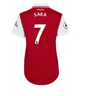 Arsenal Bukayo Saka #7 Hjemmedrakt Kvinner 2022-23 Kortermet